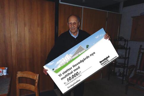 God start for indsamlingen til Hovedgård Multihal