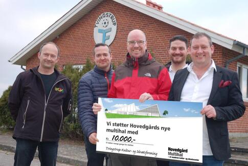 Tvingstrup Kultur og Idrætsforening støtter Hovedgård Multihal