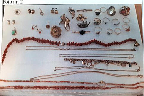 Smykker fra indbrud i Horsens og omegn